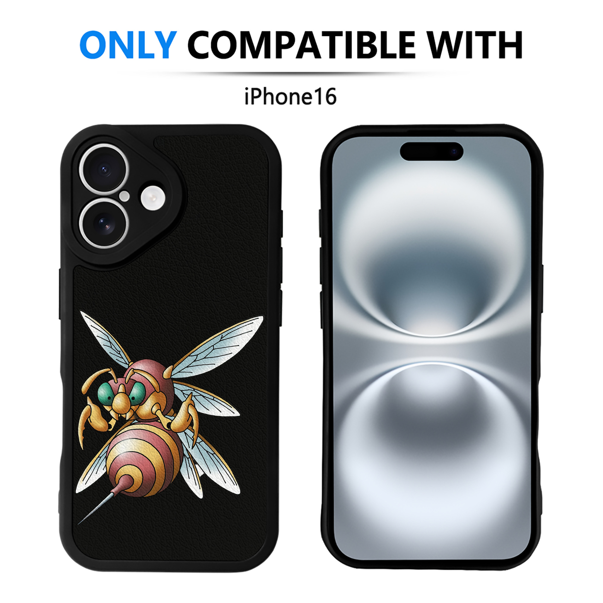 （画像用） ドラゴンクエスト Doragon Kuesuto Dragon Quest 【iPhone 16シリーズ対応】シリコンスマホケース（レザー調） 材質：シリコン